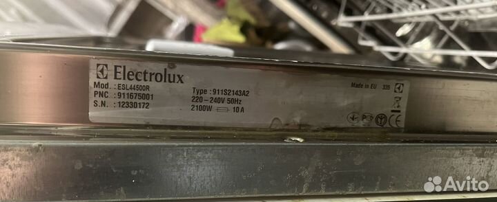 Посудомоечная машина electrolux 45 на запчасти