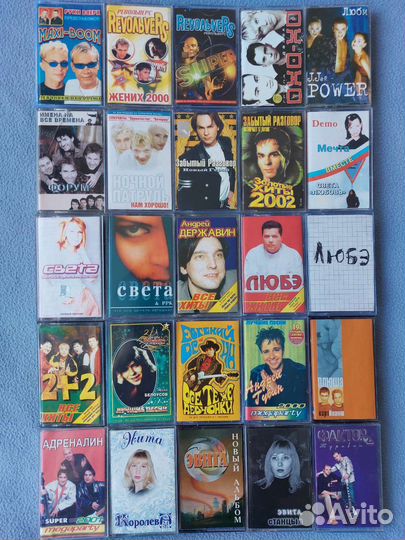 Аудиокассеты 128 штук с записью