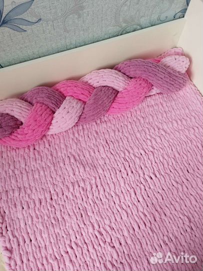 Бортики в кроватку косичка