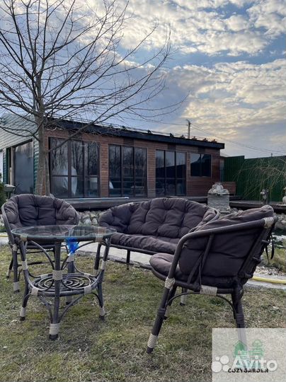 Комплект мебели для сада из ротанга