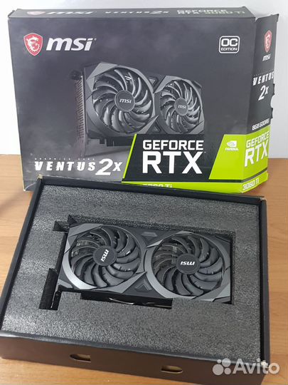 Видеокарта MSI GeForce RTX 3060 Ti ventus 2X OC 8G