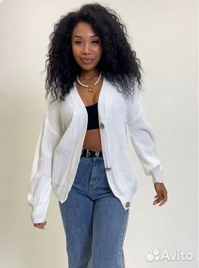 Кардиган, свитер,джемпер оверсайз р42-48