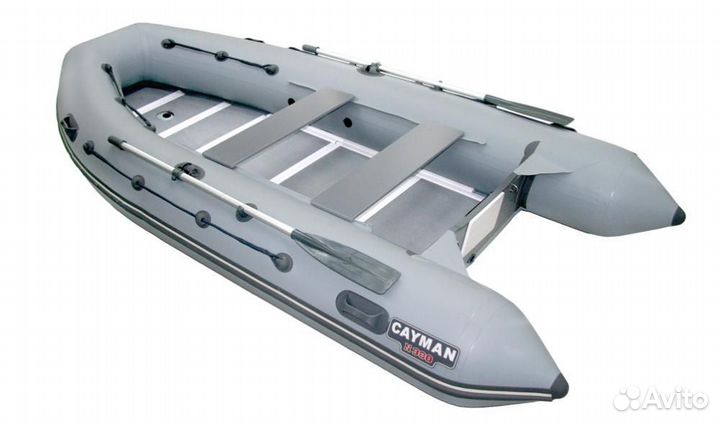 Лодка пвх Кайман N-380 серый