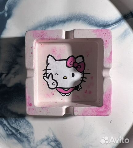 Пепельница шкатулка декоративная гипса Hello Kitty