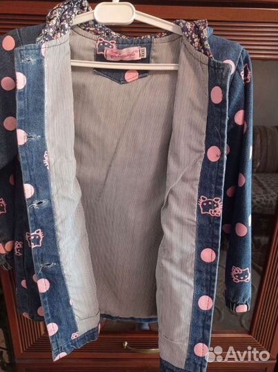 Джинсовое пальтишко для девочки