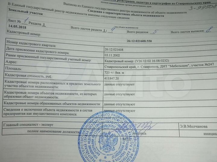 Участок 7,2 сот. (СНТ, ДНП)