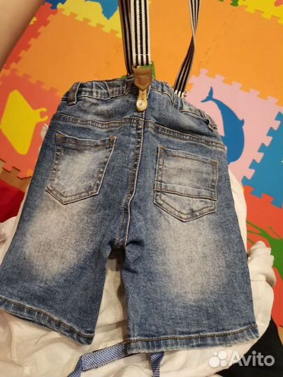 Нарядная рубашка на годик шорты 92