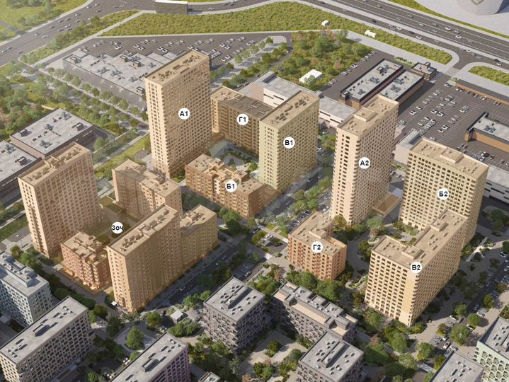 2-к. квартира, 60,1 м², 7/25 эт.