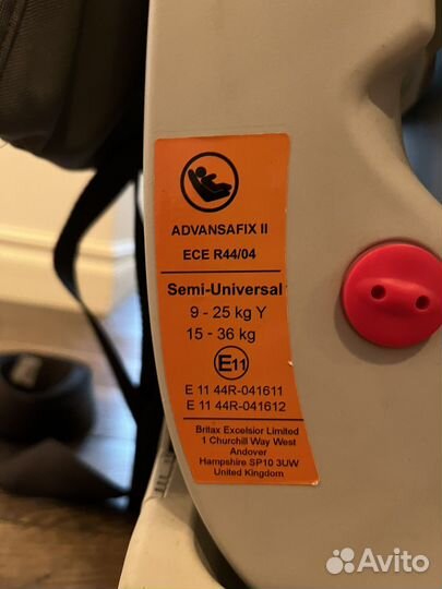 Britax romer advansafix II sict