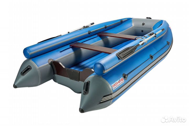 Лодка mishimo family lite DF 370 синяя