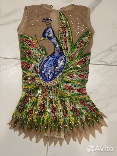 Гимнастический купальник р134-140 «Жар птица»