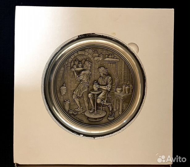 Коллекционная тарелка Zinn 1989 г. Германия