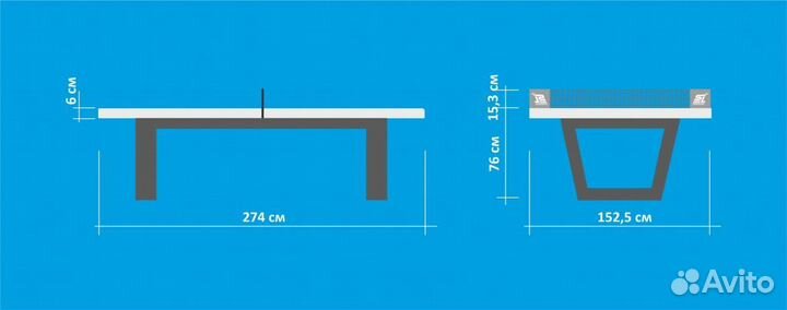 Теннисный стол City Strong Outdoor