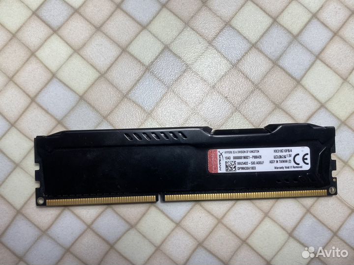 Kingston HyperX fury Black Series 4 гб