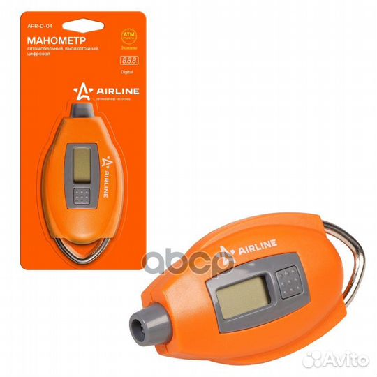 Манометр цифровой 7 атм aprd04 airline