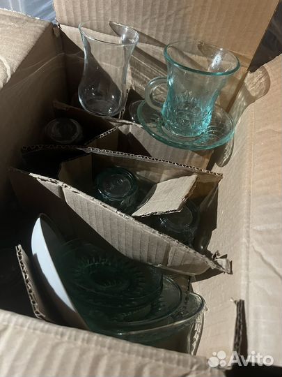 Чайный сервиз, рюмочки СССР