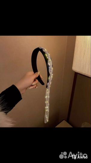 Ободок коса из страз