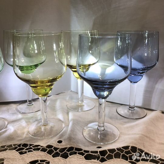 Бокалы цветные. СССР