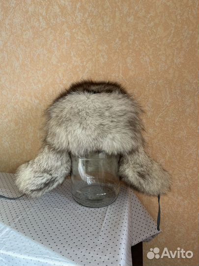 Шапка ушанка из песца, песцовая шапка