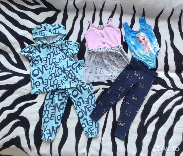 Вещи пакетом для девочки 98 104