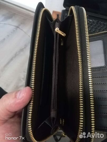 Клатч мужской кожаный новый