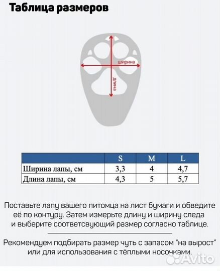 Обувь для собак