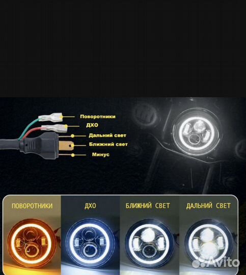 Диодные фары 7 дюймов