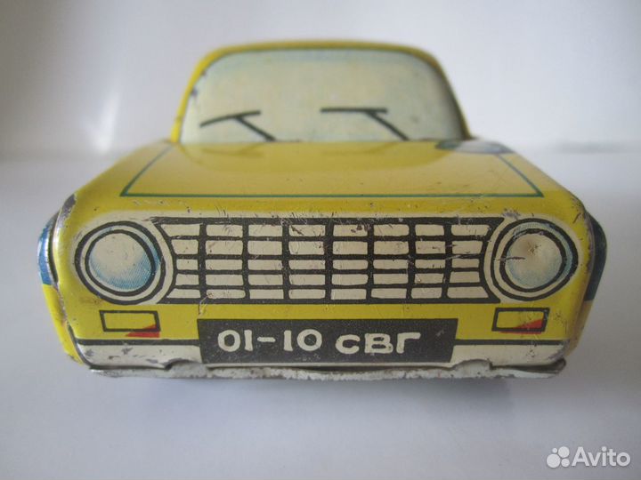Игрушечная машинка Милиция гаи. Сделано в СССР