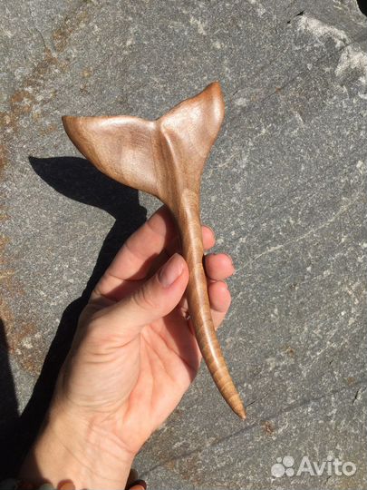 Шпилька для волос ручной работы из дерева