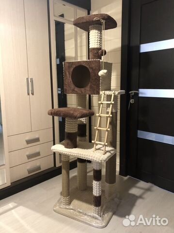 Домик для кошки с когтеточкой