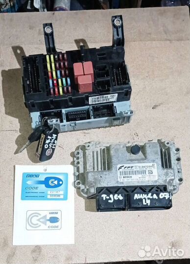 Комплект Эбу Fiat 198a4000 T-jet 16v 120hp