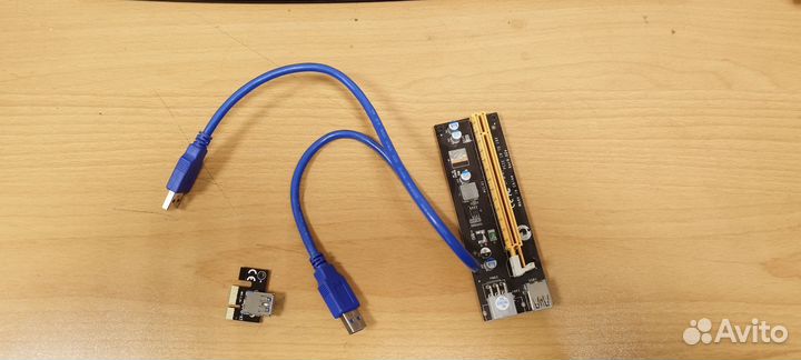 Райзер для видеокарт pci-e x1 - x16