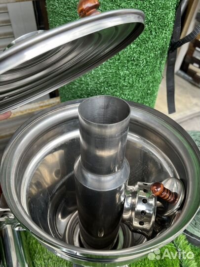 Самовар СССР тульский на дровах чайник