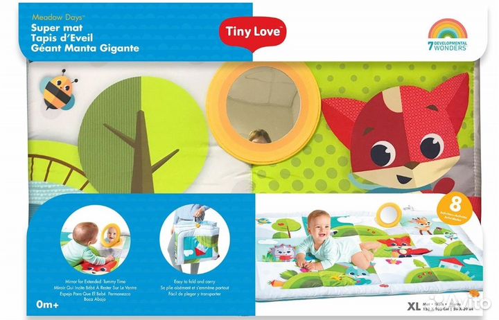 Развивающий коврик tiny love солнечная полянка