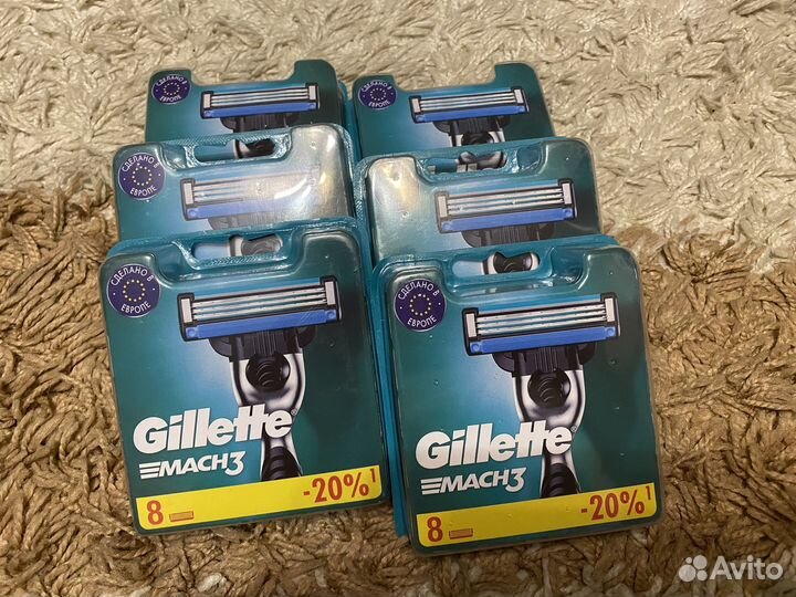 Лезвия для бритья gillette mach 3