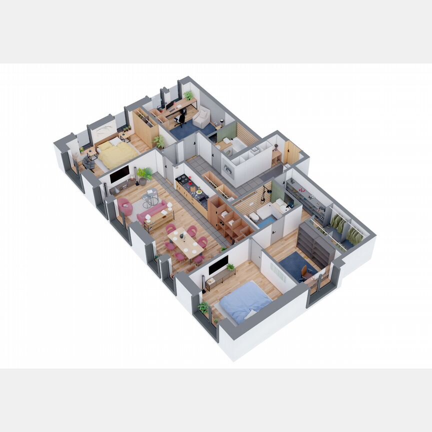 3-к. квартира, 116,8 м², 5/5 эт.