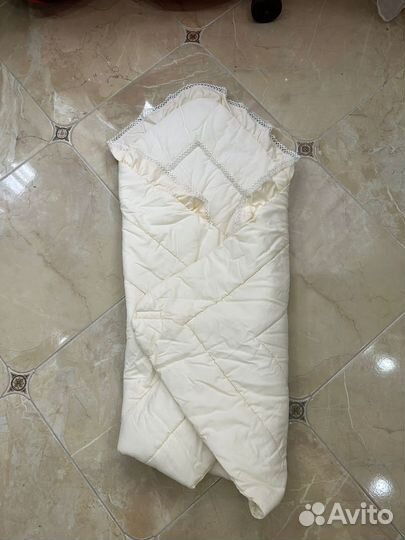 Зимний конверт в коляску + одеяло