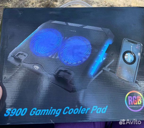 Подставка с охлаждением для ноутбука и тел новая