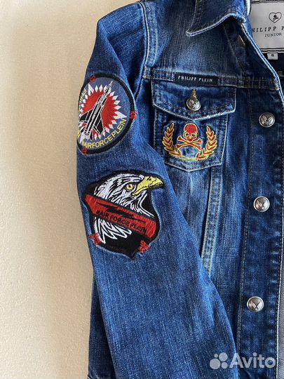 Джинсовая куртка philipp plein (оригинал)