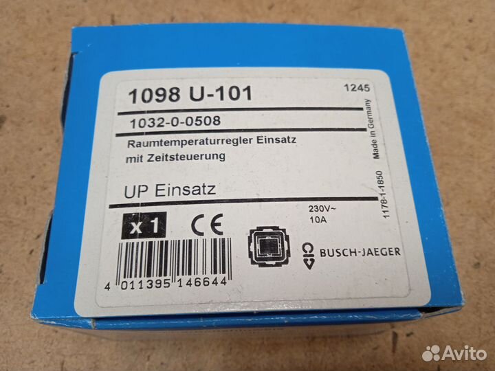 Механизм комнатного терморегулятора ABB 1098 U-101