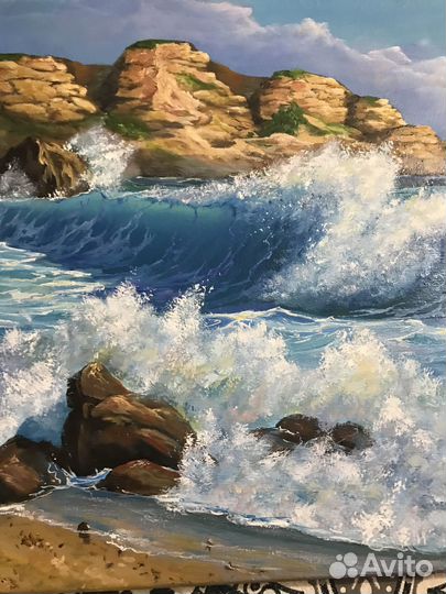 Картина море маслом