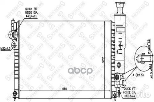 10-25036-SX радиатор системы охлаждения\ Peugeot