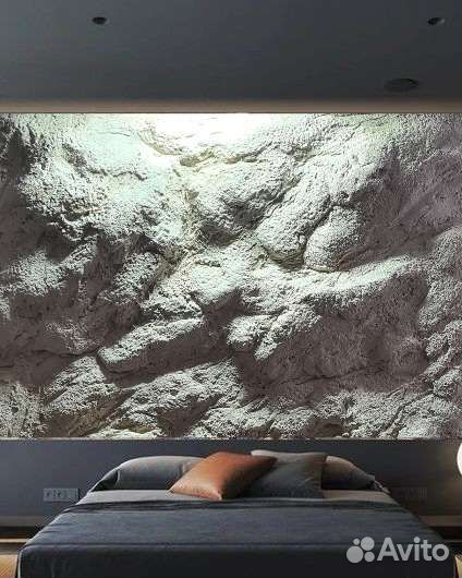 Имитация скалы в интерьере