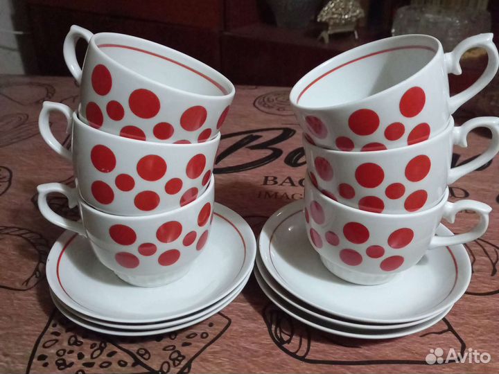 Чайные чашки с блюдцами СССР