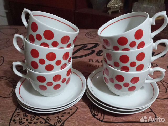 Чайные чашки с блюдцами СССР