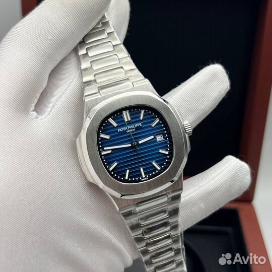 Мужские часы синие Patek Philippe