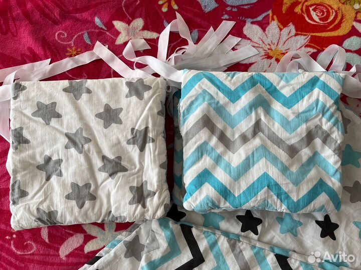 Детское постельное - бортики, простыни и одеяло