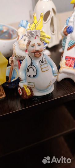 Новогодние игрушки ручной работы из керамики