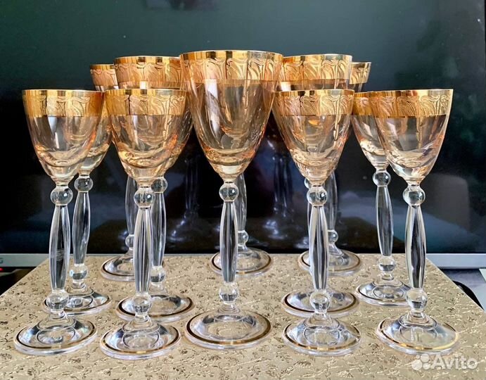 Набор бокалов и рюмок Богемия Чехия