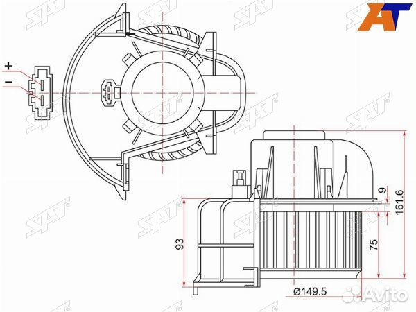 Мотор отопилеля салона, мотор печки volkswagen ama